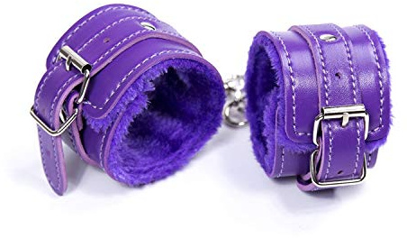 winker Einstellbare Pu-Leder Plüsch Handschellen/Fußfesseln Knöchel Manschette Fesseln Bondage Sex Spielzeug für Paare