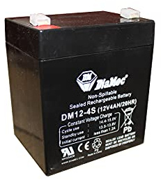 Diamec AGM blybatteri 12v 4Ah F1