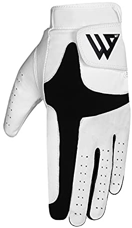WESTWOOD FOX Golfhandschuh für Herren, linke Hand, rechts, rutschfest, Ledergriff, flexibel, langlebig, Golfleistung