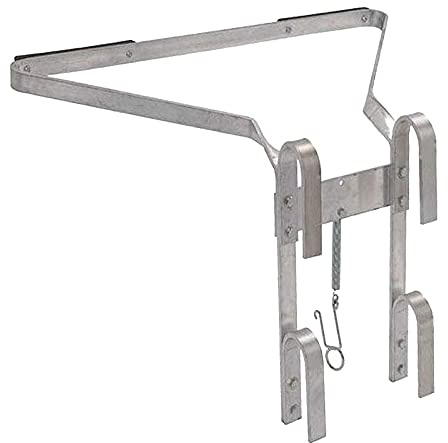 Heavy Duty Ladder Stand Off I shape Aluminum Corner Ladder Stay Universal Down Pipe Ladder Accessories Easily Assembled and Dismantled No Tools Needed for Most of Telescopic Ladder Folding Ladders