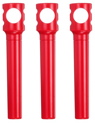 sourcing map 3Pcs 4.2 Travel Corkscrew Pocket Corkscrew Portable Wine Opener Plastic Mini Wine Cork Opener for Camping Travel, Red
