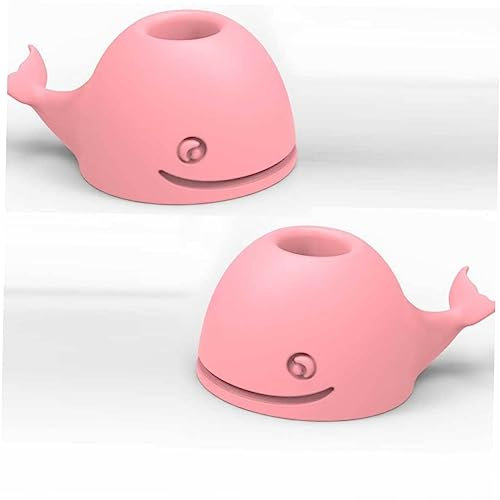 HAKIDZEL 2pcs Toothbrush Stand Organizer Cartoon Toothbrush Holders Lid Bathroom Holder for Washstand