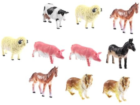 UPKOCH 12stücke Teiliges PVC Farm Tierfiguren Spielzeug Realistische Umweltfreundliche Modelle Für Pädagogisches Spielen Und Kreative Aktivitäten