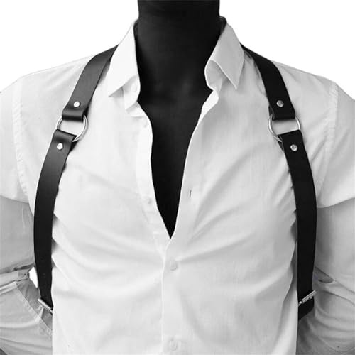 YUPEIUKLI Punk Body Chain Ceinture réglable pour Harnais de boîte de Nuit Chaîne de Poitrine Punk Harnais de Poitrine pour Homme