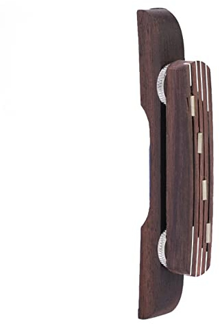 Alomejor Rosewood Mandolin Bridge, Mandolin Bridge Replacement, Adjustable Mandolin Strings Bridge