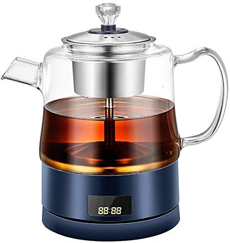 SJHDHDA Hervidores, para Agua hirviendo, hervidores de Vidrio de 1 litro para Agua hirviendo, hervidor de Agua de té de ebullición rápida de 800 W, Base giratoria de 360 ​​° Bpa Learned extensively