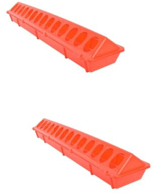 Supvox 2st Langer Trog Wachtel-Feeder Eimer Tierfutter Geflügel-bodenfresser