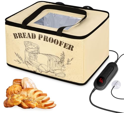 Brot Gärbox Sauerteig mit Heizung, Brot Gärschrank, Faltbare, 30L | Einstellbare Temperatur und Timer, Heizung Teigbox für Brot, Natto, Pizza, Joghurt