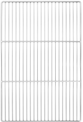 vidaXL Stainless Steel Grill Grate - 60x40 cm Rectangular Stainless Grilling Surface - Polished Outdoor BBQ Accessory - Heat & Easy to Clean