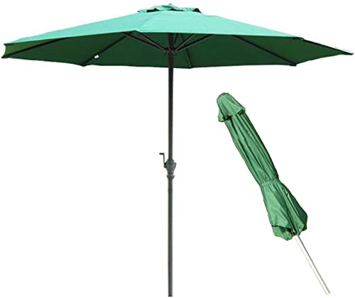 Stabiler Gartenschirm mit 8 Rippen, 274 cm, ideal für gewerbliche und private Nutzung, UV-Schutz, windabweisend, belüftetes Design – perfekter Outdoor-Regenschirm