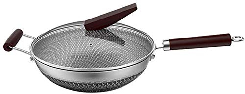 GUHPZA Sauteusen, Professionelle Oxidierende Antihaft-Bratpfanne Mit Deckel, Mittelgroße Bratpfanne Für Fleisch, 32 cm, Zum Kochen Von Pfannkuchen Usw., Mit Deckel Aus