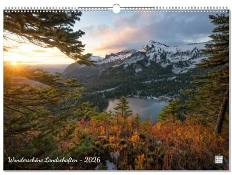 artboxONE Kalender 2026 Wunderschöne Landschaften Wandkalender A2 2026 Natur