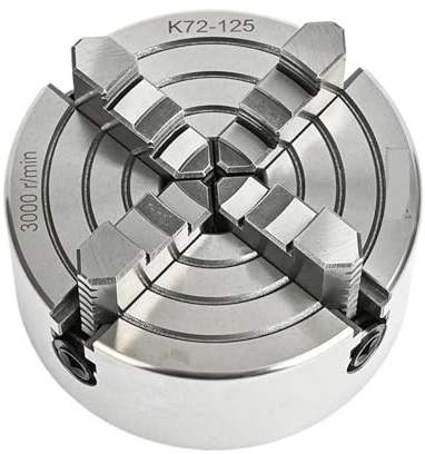Drehfutter K72-125 Metalldrehbankfutter 4-Backen, unabhängig, 125 mm, manuell