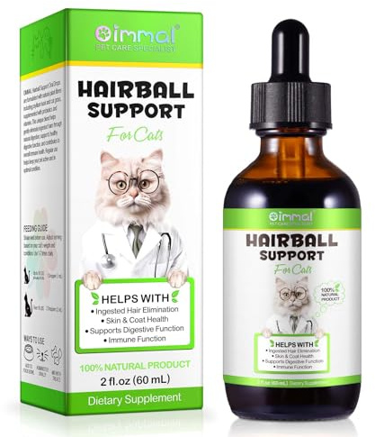 BODY JUICE OIL Hairball Remedy for Cats & Kittens, Cat Hairball Treatment, Anti Hairballs Drops Promotes Natural Passage of Hairballs, Supports Skin & Coat, Digestion, Immune - Chicken Flavor, 60ML
