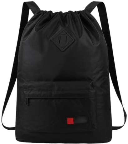 Xotectrix mochila con cordón con compartimento húmedo bolsa de deporte repelente al agua para hombre mujer bolsa de gimnasio de gran capacidad con bolsillo delantero, adecuado para la natación fitness