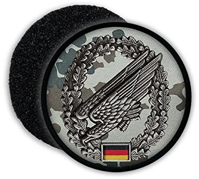 Copytec Patch Fallschirmjäger Barettabzeichen ISAF Bundeswehr Flecktarn Adler Deutschland BW Vetaran Wappen Aufnäher Uniform #20799