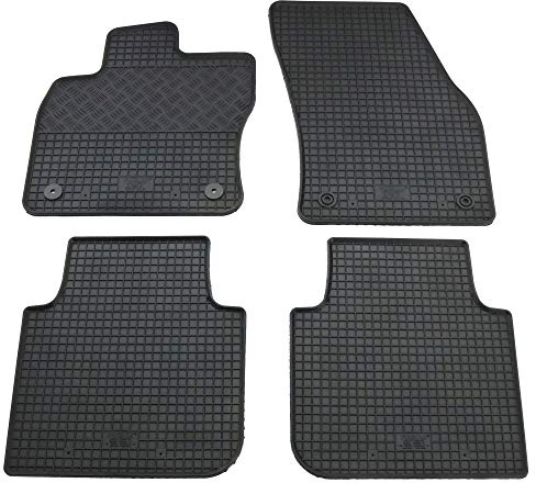 Gummi Fußmatten Set, 4teilig, Gummifußmatten Gummimatten Matten