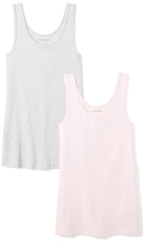 Amazon Essentials Women's Slim-Fit Vest, Pack of 2