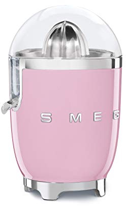 SMEG Presse-agrumes CJF01PKEU, acier inoxydable, rose