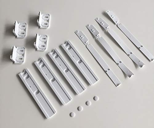 MDS Ersatzteile Türscharnier Schleppscharnier Scharnier für Kühlschrank für Bauknecht Whirlpool 481231019131 484000000857 4er Set