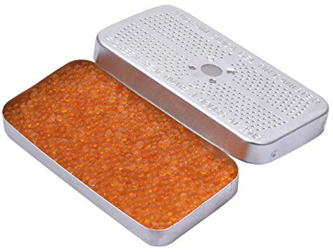 Deshumidificador de coche de gel de sílice, bidones desecantes indicadores reutilizables, evita la condensación y el moho, para alimentos, cámaras, cajas fuertes, armarios de cocina, armarios