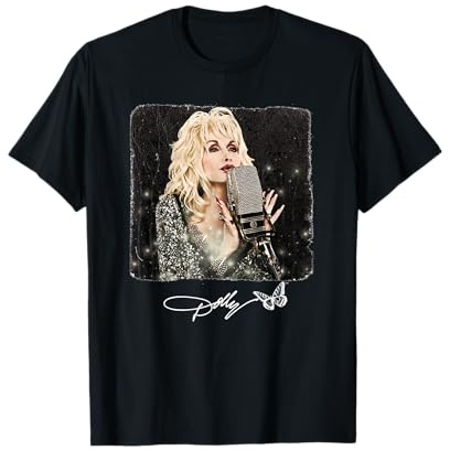 Dolly Parton sur le micro T-Shirt