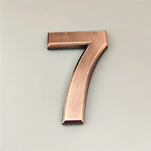 3D Selbstklebende Haus Plaque Zahlen 7cm Rot Kupfer Anzahl Aufkleber ABS Galvani Moderne Hotel Tür Adresse Ziffern Platte Zeichen 0-9 Für Home Outdoor Hof Straße Mailbox Anti-Rost (7)