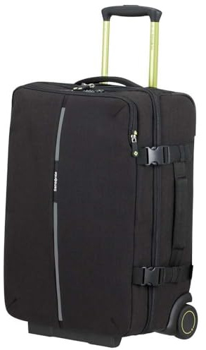 Samsonite Securipak - Borsa da viaggio S con Ruote, 55 cm, 39 L, Nero (Black Steel)