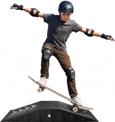 Yes4All Ramp, Rampa per Skateboard Unisex-Adult, Nero, One Size