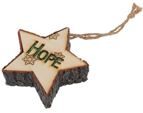 Angoily 1pc Weihnachten Holz Stern Mini Lichter Weihnachten für Baum Hängen Ornamente für Wohnkultur