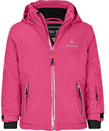 Bergson Frodo 2.0 | Kinder Skijacke und Winterjacke, perfekt für kleine Wintersportler!, Fandango pink [185], 104 - Kinder