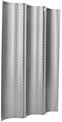 KIMISS Padella per Pane Francese, Antiaderente, Multi-scanalatura, Onde, Perforata, Multi Slot, Macchina per Vassoio da 3 scanalature e padelle