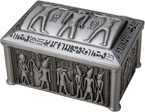 ASHSDI Schmuckaufbewahrung Schmuckkästchen Im Vintage-Stil, Quadratisch, Zinklegierung, Metall, Desktop-Aufbewahrungsbox, Schmuckkästchen Mit Deckel Schmuckschatulle Schmuckschrank
