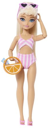 Barbie Dream Besties Strand-Malibu Puppe für Mädchen ab 4 Jahren