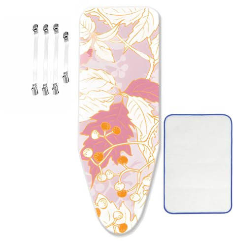ZJBKX Copriasse da stiro extra large, 160 x 60 cm, super morbido, con coulisse, facile da montare, 4 clip protettive in tessuto a rete
