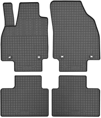 CIKCAR Satz Gummimatten kompatibel mit MG ZS II Hybrid+ 2024- (4-teilig + Montagesystem), Schwarz