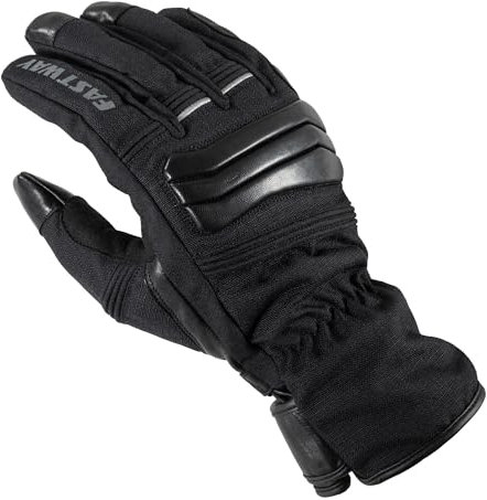 FAST WAY Touring Uni 212 Motorradhandschuhe Herren und Damen, Atmungsaktiv, Knöchelschutz, Bequeme Motorrad Handschuhe, Strapazierfähig, Wetterfest, Motorrad Zubehör Für Männer und Frauen, Größe L