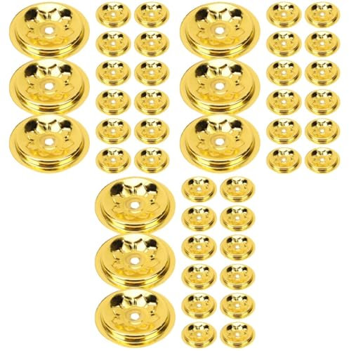 Yardwe 3 Sätze Butterlampenölschwimmer Öl Lampenöl Butterlampenfassung Dochte Für Öllampen Öldiffusor Dochthalter Für Kerzen Ätherisches Öl Brenner Kessel Metall 15 Stück * 3