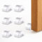 Topes para Puertas Suelo | Tope de Puerta para Suelo Autoadhesivo | Amortiguador Antigolpes para Puertas de Madera, Metal o Vidrio | Pack de 6 Topes Tranparentes