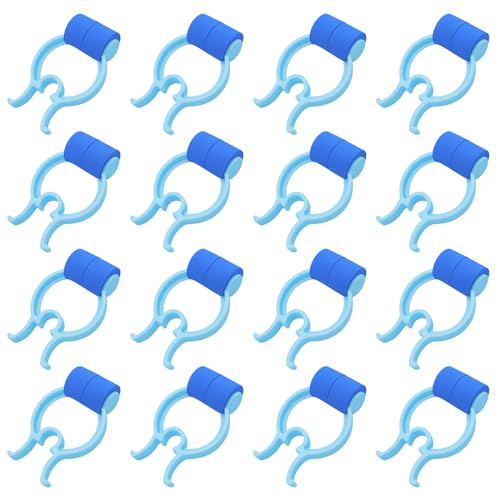 Hawpasy 16 PCS Pince Nez Pinces À Saignement De 16 Pinces Nez Hémostatiques en Plastique avec Mousse Rembourrée, Générique Clip De Nez pour Natation, Enfants Et Adultes