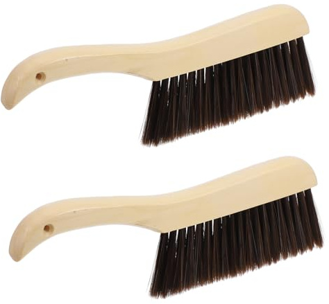 BESPORTBLE 2pcs Wooden Handle Long Reach Duster Brush for Dust Removal Multi-purpose Cleaning Tool