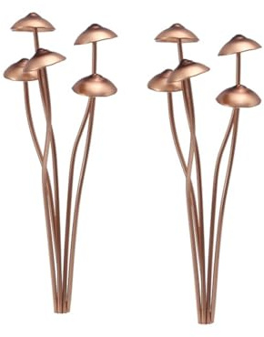 Yuyyurt Metal Mushroom Garden Statue Stake,Flower Pot Decoration,Outdoor Statue Mushroom Ground Decoration for Garden