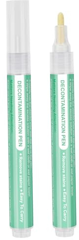 2 pezzi penna candeggina per indumenti, penna per rimozione della macchia senza lavaggio da 5 ml, bastoncino di candeggina portatile per il viaggio