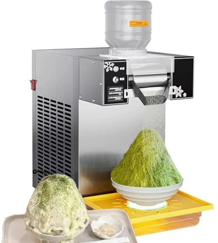 Máquina automática para hacer hielo en nieve, máquina comercial para hacer copos de nieve, máquina eléctrica para raspar hielo, máquina para hacer conos de nieve de acero inoxidable(120KG)