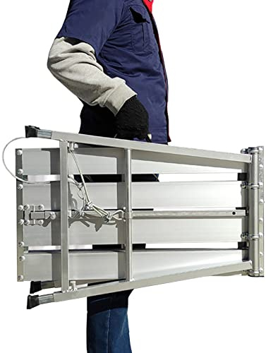LWJSOCP Escalera de andamio de Aluminio con Plataforma de Trabajo y Banco Plegable Ajustable, Multifuncional, para Paneles de Yeso, Capacidad de Carga de 300 kg (40 cm x 180 cm).