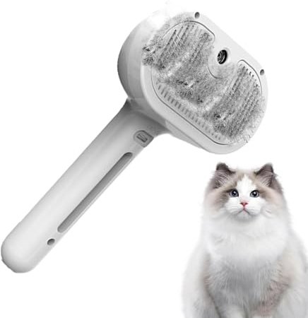 Pet Steamer Brush Cat Detangling Shedding Comb | Pet Spray Hair Removal Comb for Small Medium Animals