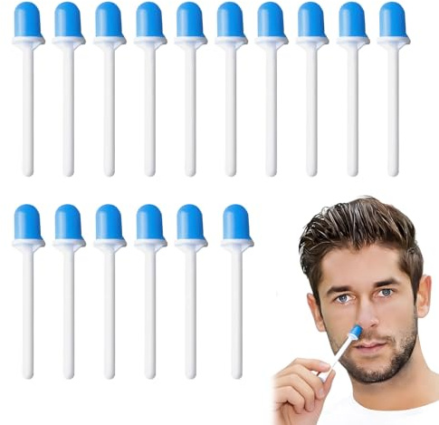 18 Stück Wachsstäbchen Nase, Ohrhaarentferner Wachs, Einweg-Nasenhaar Wachs Sticks-Set, Einfach und Schnell Zu Bedienen, Einzeln Verpackt, Hygienisch und Tragbar, für Damen und Herren