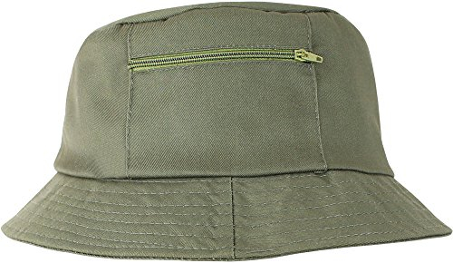 Storfisk fishing & more Fischerhut Fischermütze mit kleinen Seitentaschen, Farbe :Oliv, Größe:55