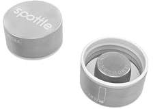 spottle® Tapa de acero inoxidable y bambú para botellas de cristal 550/750/1000 ml – tapa de repuesto original (acero inoxidable)