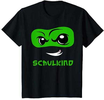 Kinder Einschulung Schulanfang Schulkind Ninja Schultüte Schule T-Shirt